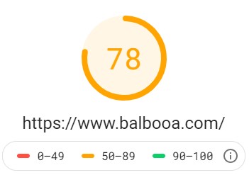 Balbooa Desktop UX Google Pagespeed Insights