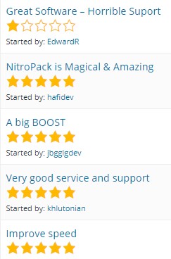 NitroPack Reviews by customers