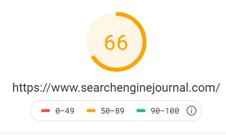 Search Engine Journal Mobile UX Google Pagespeed Insights